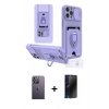 MARSİLYAN™- iPhone 12 Pro Max Kılıf Vadi Form Prime - Siyah 3D Antistatik Hayalet Cam Ekran Koruyucu + Neon Fosforlu Kamera Lens - BZ