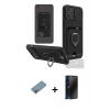MARSİLYAN™- iPhone 12 Pro Max Kılıf Vadi Form Prime - Siyah 3D Antistatik Hayalet Cam Ekran Koruyucu + Shine Kamera Lens Koruma Cam - GI