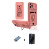 MARSİLYAN™- iPhone 12 Pro Max Kılıf Vadi Form Prime - Siyah 3D Antistatik Hayalet Cam Ekran Koruyucu + Shine Kamera Lens Koruma Cam - GI
