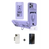 MARSİLYAN™- iPhone 12 Pro Max Kılıf Vadi Form Prime - Siyah 3D Antistatik Hayalet Cam Ekran Koruyucu + Gold Shine Kamera Lens