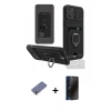 MARSİLYAN™- iPhone 12 Pro Max Kılıf Vadi Form Prime - Siyah 3D Antistatik Hayalet Cam Ekran Koruyucu + Metal Kamera Lens Koruma Cam - GD