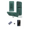 MARSİLYAN™- iPhone 12 Pro Max Kılıf Vadi Form Prime - Siyah 3D Antistatik Hayalet Cam Ekran Koruyucu + Metal Kamera Lens Koruma Cam - GD