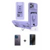 MARSİLYAN™- iPhone 12 Pro Max Kılıf Vadi Form Prime - Siyah 3D Antistatik Hayalet Cam Ekran Koruyucu + Neon Fosforlu Kamera Lens - MI