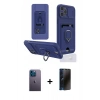 MARSİLYAN™- iPhone 12 Pro Max Kılıf Vadi Form Prime - Siyah 3D Antistatik Hayalet Cam Ekran Koruyucu + Neon Fosforlu Kamera Lens - MI