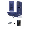 MARSİLYAN™- iPhone 12 Pro Max Kılıf Vadi Form Prime - Siyah 3D Antistatik Hayalet Cam Ekran Koruyucu + Renkli Kamera Lens Koruma Cam - SI