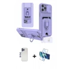 MARSİLYAN™- iPhone 12 Pro Max Kılıf Vadi Form Prime - Siyah 3D Antistatik Seramik Nano Ekran Koruyucu + Lacivert Shine Kamera Lens