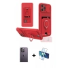 MARSİLYAN™- iPhone 12 Pro Max Kılıf Vadi Form Prime - Siyah 3D Antistatik Seramik Nano Ekran Koruyucu + Neon Fosforlu Kamera Lens - BZ