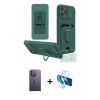 MARSİLYAN™- iPhone 12 Pro Max Kılıf Vadi Form Prime - Siyah 3D Antistatik Seramik Nano Ekran Koruyucu + Neon Fosforlu Kamera Lens - BZ