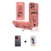 MARSİLYAN™- iPhone 12 Pro Max Kılıf Vadi Form Prime - Siyah Joko 5D Cam + Neon Fosforlu Kamera Lens - TU