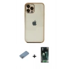 MARSİLYAN™- iPhone 12 Pro Max Kılıf Vadi Minimal - Şeffaf 360 Full Body Arka Koruyucu + Shine Kamera Lens Koruma Cam - GS
