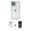 MARSİLYAN™- iPhone 12 Pro Max Kılıf Vadi Minimal - Şeffaf 360 Full Body Arka Koruyucu + Shine Kamera Lens - LT