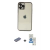MARSİLYAN™- iPhone 12 Pro Max Kılıf Vadi Minimal - Şeffaf Royal Nano Ekran Koruyucu + Renkli Kamera Lens Koruma Cam - MI