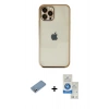 MARSİLYAN™- iPhone 12 Pro Max Kılıf Vadi Minimal - Şeffaf Royal Nano Ekran Koruyucu + Shine Kamera Lens Koruma Cam - GS