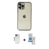 MARSİLYAN™- iPhone 12 Pro Max Kılıf Vadi Minimal - Şeffaf Royal Nano Ekran Koruyucu + Shine Kamera Lens - LT