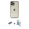 MARSİLYAN™- iPhone 12 Pro Max Kılıf Vadi Minimal - Şeffaf Royal Nano Ekran Koruyucu + Renkli Kamera Lens Koruma Cam - TU