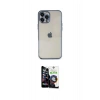 MARSİLYAN™- iPhone 12 Pro Max Kılıf Vadi Minimal - Şeffaf Temperli Cam Ekran Koruyucu