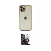 MARSİLYAN™- iPhone 12 Pro Max Kılıf Vadi Minimal - Şeffaf Temperli Cam Ekran Koruyucu