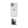 MARSİLYAN™- iPhone 12 Pro Max Kılıf Vadi Minimal - Şeffaf Temperli Cam Ekran Koruyucu