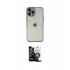 MARSİLYAN™- iPhone 12 Pro Max Kılıf Vadi Minimal - Şeffaf Temperli Cam Ekran Koruyucu