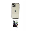 MARSİLYAN™- iPhone 12 Pro Max Kılıf Vadi Minimal - Şeffaf Temperli Cam Ekran Koruyucu