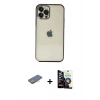 MARSİLYAN™- iPhone 12 Pro Max Kılıf Vadi Minimal - Şeffaf Temperli Cam Ekran Koruyucu + Renkli Kamera Lens Koruma Cam - PE