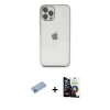 MARSİLYAN™- iPhone 12 Pro Max Kılıf Vadi Minimal - Şeffaf Temperli Cam Ekran Koruyucu + Shine Kamera Lens Koruma Cam - MI