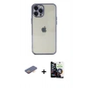MARSİLYAN™- iPhone 12 Pro Max Kılıf Vadi Minimal - Şeffaf Temperli Cam Ekran Koruyucu + Renkli Kamera Lens Koruma Cam - TU