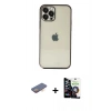 MARSİLYAN™- iPhone 12 Pro Max Kılıf Vadi Minimal - Şeffaf Temperli Cam Ekran Koruyucu + Renkli Kamera Lens Koruma Cam - TU