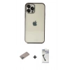MARSİLYAN™- iPhone 12 Pro Max Kılıf Vadi Minimal - Şeffaf Uv Polymer Nano Ekran Koruyucu + Shine Kamera Lens Koruma Cam - SABE
