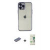 MARSİLYAN™- iPhone 12 Pro Max Kılıf Vadi Minimal - Siyah 20D Premium Cam Ekran Koruyucu + Renkli Kamera Lens Koruma Cam - MI