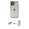 MARSİLYAN™- iPhone 12 Pro Max Kılıf Vadi Minimal - Siyah 20D Premium Cam Ekran Koruyucu + Shine Kamera Lens Koruma Cam - SABE