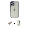 MARSİLYAN™- iPhone 12 Pro Max Kılıf Vadi Minimal - Siyah 20D Premium Cam Ekran Koruyucu + Shine Kamera Lens Koruma Cam - SABE