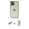 MARSİLYAN™- iPhone 12 Pro Max Kılıf Vadi Minimal - Siyah 20D Premium Cam Ekran Koruyucu + Shine Kamera Lens Koruma Cam - SABE
