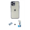MARSİLYAN™- iPhone 12 Pro Max Kılıf Vadi Minimal - Siyah 5D Eko Cam Ekran Koruyucu + Shine Kamera Lens Koruma Cam - MI