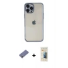 MARSİLYAN™- iPhone 12 Pro Max Kılıf Vadi Minimal - Siyah 6D Mat Seramik Hayalet Nano Ekran Koruyucu + Metal Kamera Lens Koruma Cam - GD