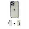 MARSİLYAN™- iPhone 12 Pro Max Kılıf Vadi Minimal - Siyah 6D Mat Seramik Hayalet Nano Ekran Koruyucu + Shine Kamera Lens - GD