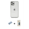 MARSİLYAN™- iPhone 12 Pro Max Kılıf Vadi Minimal - Siyah 6D Mat Seramik Hayalet Nano Ekran Koruyucu + Shine Kamera Lens Koruma Cam - MI