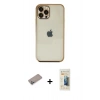 MARSİLYAN™- iPhone 12 Pro Max Kılıf Vadi Minimal - Siyah 6D Mat Seramik Hayalet Nano Ekran Koruyucu + Shine Kamera Lens Koruma Cam - SABE