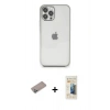 MARSİLYAN™- iPhone 12 Pro Max Kılıf Vadi Minimal - Siyah 6D Mat Seramik Hayalet Nano Ekran Koruyucu + Shine Kamera Lens Koruma Cam - SABE