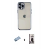 MARSİLYAN™- iPhone 12 Pro Max Kılıf Vadi Minimal - Siyah Bilvis Hayalet Cam Ekran Koruyucu + Shine Kamera Lens Koruma Cam - MI