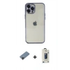 MARSİLYAN™- iPhone 12 Pro Max Kılıf Vadi Minimal - Siyah Bilvis Hayalet Cam Ekran Koruyucu + Shine Kamera Lens Koruma Cam - SH