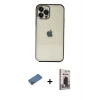 MARSİLYAN™- iPhone 12 Pro Max Kılıf Vadi Minimal - Siyah Bilvis Hayalet Cam Ekran Koruyucu + Shine Kamera Lens Koruma Cam - GD