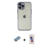 MARSİLYAN™- iPhone 12 Pro Max Kılıf Vadi Minimal - Siyah Joko 5D Cam + Shine Kamera Lens Koruma Cam - GS