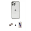 MARSİLYAN™- iPhone 12 Pro Max Kılıf Vadi Minimal - Siyah Joko 5D Cam + Shine Kamera Lens Koruma Cam - SABE
