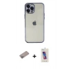 MARSİLYAN™- iPhone 12 Pro Max Kılıf Vadi Minimal - Siyah Joko 5D Cam + Shine Kamera Lens Koruma Cam - SABE