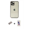 MARSİLYAN™- iPhone 12 Pro Max Kılıf Vadi Minimal - Siyah Joko 5D Cam + Shine Kamera Lens Koruma Cam - SABE