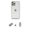 MARSİLYAN™- iPhone 12 Pro Max Kılıf Vadi Minimal - Siyah Joko Magic 5D Cam + Shine Kamera Lens Koruma Cam - GI