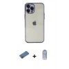 MARSİLYAN™- iPhone 12 Pro Max Kılıf Vadi Minimal - Siyah Joko Magic 5D Cam + Gold Shine Kamera Lens Koruma Cam