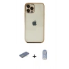 MARSİLYAN™- iPhone 12 Pro Max Kılıf Vadi Minimal - Siyah Joko Magic 5D Cam + Renkli Kamera Lens Koruma Cam - YL