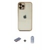 MARSİLYAN™- iPhone 12 Pro Max Kılıf Vadi Minimal - Siyah Joko Magic 5D Cam + Renkli Kamera Lens Koruma Cam - TU